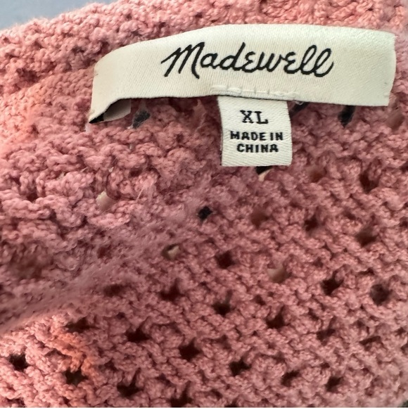 Madewell Open Stitch Auston Pullover Cotton Blend Sweater - Picture 2 of 5